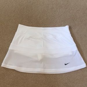 Nike White Mesh Detail Skirt
